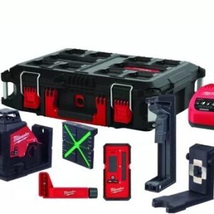 تراز لیزري نور سبز 360 درجه 12 ولت شارژی میلواکی مدل M123PLKIT-401P